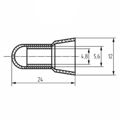Kiz-6 end isolated stoop, Ø 4.8 mm (3.0-8.0 mm²) rexant-1