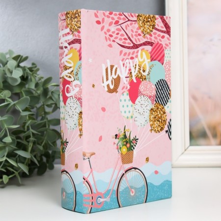 Safe Brush Todge to leatherette "Bicycle with balloons" 21x13x5 cm