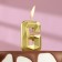 Candle in the cake on the skewer "Almaz", the number "6", gold, 4.5 cm
