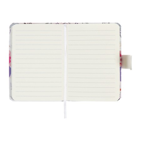Notebook Gift Book 96l, line, with a knife, cut with a pattern of the cover, flowers (12.9x9cm) 10539-5