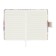 Notebook Gift Book 96l, line, with a knife, cut with a pattern of the cover, flowers (12.9x9cm) 10539