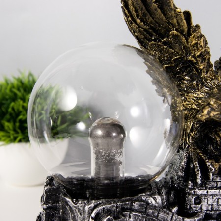 Plasma ball "Eagle" gray 14x9x22 cm Risalux-7