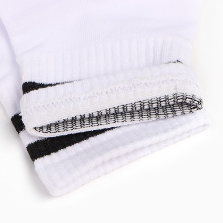 Women's socks, white/black strip, size 36-39-3