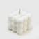 Figure candle "Babb cube", 5x5 cm, white