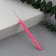 Knitting hook, with silicone handle, d = 1 mm, 13 cm, pink color