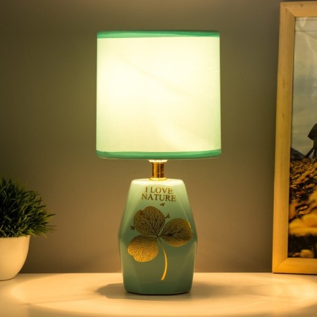 E14 40W turquoise table lamp "Life" 12.5x12.5x28 cm Risalux-1