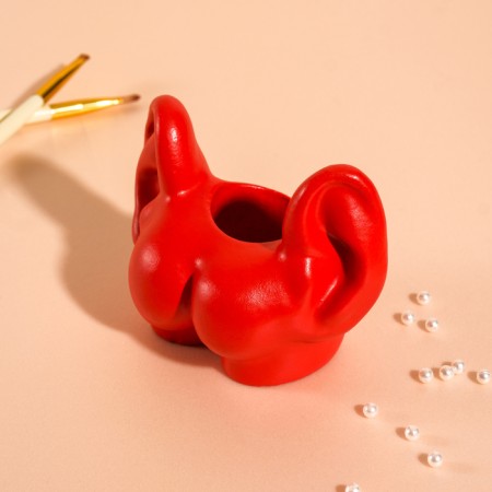 Interior subject "ass with ears" 8x10 cm red-2