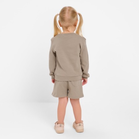 Kidsa (sweatshirt, shorts) minku, gray color, height 110 cm-2