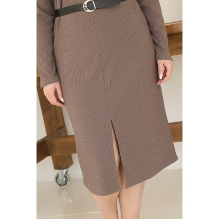 Women's dress, size 56, brown color-7