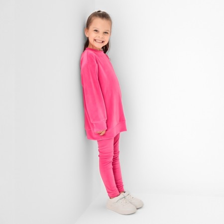 Kidsa (sweatshirt, leggings) KAFTAN PLUSHY R.30 (98-104), fuchsia-3