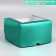 Capcake box, confectionery packaging with a window, 4 cells "Blue", 16 x 16 x 10 cm