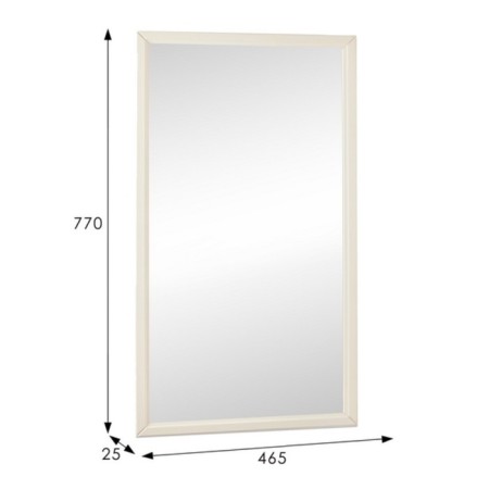 Mirror hinged Artemis, 465x25x770, ivory-1