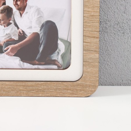 Photo frame LHDF "Family" 33x33 in 3 photos 10x15 cm, col. oak (plastic screen)-1
