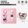 Set of icons (3pcs) "cats" tails, colored in silver