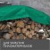 Protective tent, 3 × 2 m, density 120 g/m², UV, eyelets step 1 m, green/silver