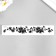 Tattoo on the body Black "Flower Ornament" mix 16x3 cm