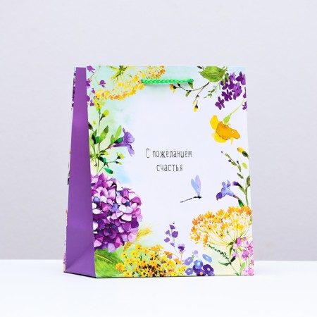 Gift package "with the wish of happiness", summer, 18 x 22.3 x 10 cm
