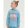 Sweatshirt for girls, height 98 cm, blue color