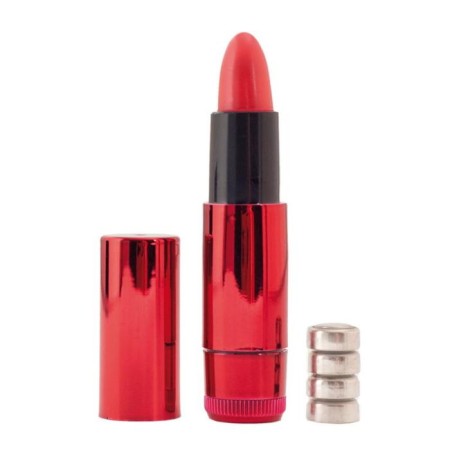 Black & red toyfa “lipstick”, silicone, red, 9 cm-1