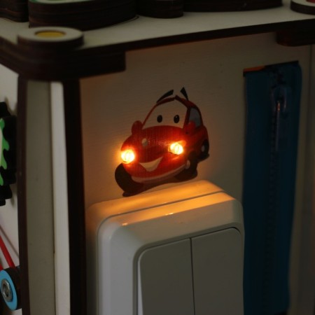 Bizikub with the light "animals" 17x17x18 cm-3