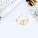 Hair clip "Gilly" cat 6 cm, golden-black