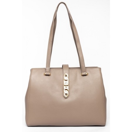 Bag Tout Women, Genuine leather, Ludor beige, 33x10x25 cm