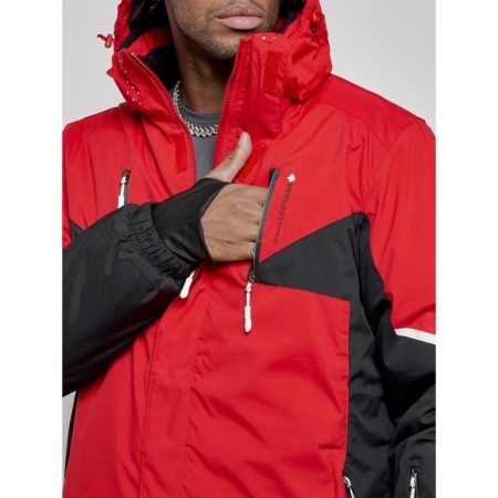 Male ski suit, size 56, red color-12