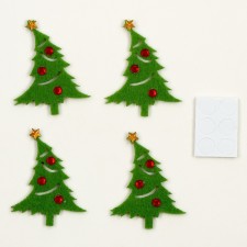 A set of felt parts for the decor 