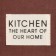 Ethel towel Kitchen 40x73 cm, brown color, 100% cotton, sarzha 220 g/m2
