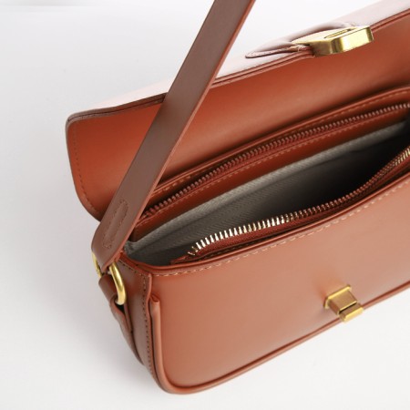 Female bag Textura, small size, brown color-8