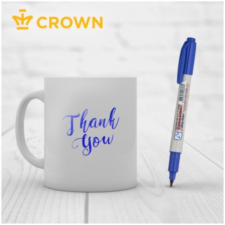 Permanent marker 1.0 mm Crown P-505-F Blue-5