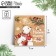 Postcard "Happy New Year", White Bear, 7 x 7 cm