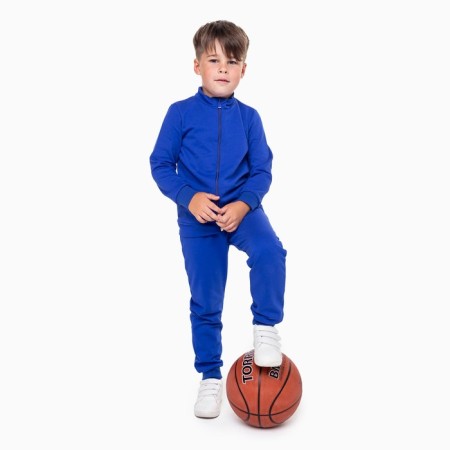 Costume (jumper, trousers), children are launched, cornflower color, height 98 cm-1