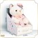 Soft toy "Little Friend", a cat in a pink dress