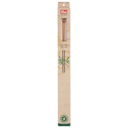 Sleeps are straight, bamboo, 2.50 mm/33cm, 2 pcs