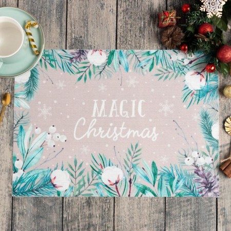 New Year's napkin on the table "New Year's magic" PVC, 40x29 cm