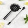 Black bar, 4 items, stainless steel