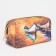 Lightning cosmetic bag, brown color