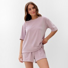 Women's costume (T -shirt and shorts) KAFTAN PLUSHY p. 48-50, lilac