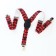 Building Baby "chosen", width 2.5 cm, black/red color