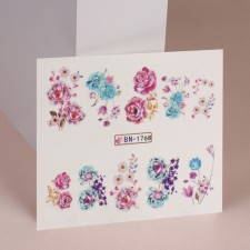 Слайдер-дизайн для ногтей 6,5*5,5см BN-1768 (фас 6шт цена за шт) подложка QF