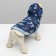 Jacket for dogs with flowers, XL (DS 35 cm, Osh 32 cm, og 49 cm), dark blue