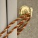 One -rod hook for curtains Cappio KC112, color gold, 2 pcs