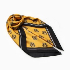 Women's scarf minku 70*70 cm, mustard