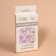 Pavers "Butterflies", 12 pcs, with adhesive plates, ballerina shape, pink/white color