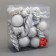 Set of jewelry plastic 32 pcs "Gloss with boots" silver