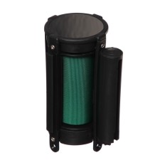 Cassette with exhaust ribbon-280cm green, height-13cm, width 6.6 cm, tape width-80mm
