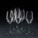 Set of glass glasses for the wine "Selest", 450 ml, 6 pcs