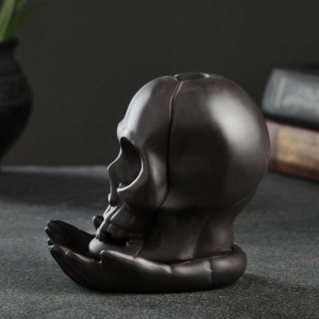 Set of incense on the stand "Skull" 10x8x8cm, with backlighting batteries LR44-2