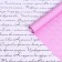 Paper white craft, bilateral, pink, letter on white, 0.6 x 10 m